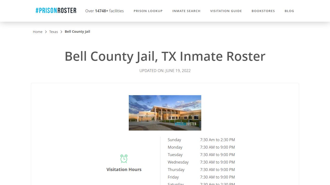 Bell County Jail, TX Inmate Roster